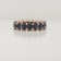 Black Sapphire Oval Band in 14K Gold