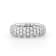 ZYDO White Gold Stretch Dome Ring with 1.92cts of Diamonds