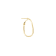 ALBERTO MILANI – MILLENIA, 14K YELLOW GOLD POLISHED 1’’ HOOP EARRINGS