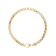 ALBERTO MILANI – MILLENIA 14K Yellow Gold Diamond Cut Round Box Bracelet