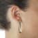 ALBERTO MILANI – MILLENIA 14K Yellow Gold Polished 1.5 inch Hoop Earrings