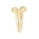 ALBERTO MILANI –PIAZZA MERCANTI, 14K YELLOW GOLD TUBOGAS CONTRARIE RING