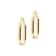 ALBERTO MILANI – MILLENIA 14K Yellow Gold Polished 1.5 inch Hoop Earrings