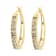 14K Yellow Gold Plated .925 Sterling Silver 1.0 Cttw Champagne Diamond
Hoop Earrings with Snap Post