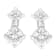 14K White Gold 1.0ctw Double Diamond Stud Earrings