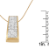 14K Yellow Gold Princess-Cut Diamond Pillar Pendant w\chain(1 5/8ctw,
H-I Color, SI1-SI2 Clarity)