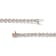 10K Rose Gold Over Sterling Silver 1.0 Ctw Diamond Heart Tennis Bracelet