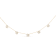 14K Yellow Gold 2.00 Cttw Diamond  Cluster 18" Station Necklace
(I-J Color, I1-I2 Clarity)