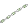 .925 Sterling Silver 7x7 mm Cushion Cut Prasiolite and 1/20ctw Round Cut
Diamond Tennis Bracelet