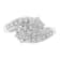 14K White Gold Diamond Cluster Ring Band (7/8 cttw, H-I Color, I1-I2 Clarity)