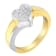 14K Two-Toned Gold Princess-Cut Diamond Heart Promise Ring (1/4 Cttw,
H-I Color, I1-I2 Clarity)