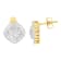 10K Yellow Gold 1/2ctw Diamond Cluster Cocktail Stud Earrings