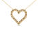 10K Yellow Gold Over Sterling Silver 1/2ctw Champagne Diamond Miracle
Plate Heart Necklace