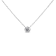10K White Gold 1/2ct Round Diamond Modern Bezel-Set Solitaire Necklace
(H-I Color, SI2-I1 Clarity)