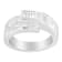 14K White Gold 2.0ctw Channel-Set Mixed-Cut Diamond Bypass Ring Band
(G-H Color, SI1-SI2 Clarity)