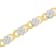 10K Yellow Gold Over Sterling Silver 1.0ctw Diamond Cluster X Link
Tennis Link Bracelet