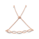 Diamond Infinity 14K Rose Gold Over Sterling Silver Bolo Bracelet