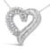 Sterling Silver 1.0ctw Diamond Open work Ribbon Heart Pendant 18"
Necklace (I-J Color, I3 Clarity)