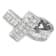 14K White Gold 2ctw Princess and Baguette Cut Diamond Ribbon Pendant
w\chain(H-I, SI-SI2)