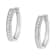 10K White Gold Diamond Hoop Earring 1.0ctw