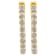 10K Yellow Gold Over Sterling Silver Diamond Hoop Earrings 2.0ctw