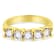 14K Yellow Gold Over Sterling Silver 1.0ctw Diamond 5 Stone Ring (J-K
Color, I1-I2 Clarity)