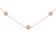 10K Two-tone Gold Over Sterling Silver Diamond Station Necklace (1/2
cttw, K-L Color, I2-I3 Clarity)