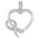 Sterling Silver 1/6ctw Diamond Heart Pendant w\chain (H-I, I1-I2)