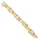 14K Yellow Gold 1.0ctw Princess Cut Diamond Chain Link Bracelet