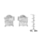 0.60ctw Diamond 10K White Gold Stud Earrings