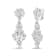 18K White Gold 9 1/2 Cttw Diamond Cluster Drop Dangle Earrings (F-G
Color, VS1-VS2 Clarity)