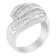 14K White Gold Diamond Bypass Band Ring (1.0ctw, H-I Color, SI1-SI2 Clarity)