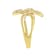 10K Yellow Gold 1/2ctw Round Diamond Crossover Triple Leaf Bypass Ring
(I-J Color, I1-I2 Clarity)