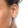 18K White Gold 3.15ctw Round Diamond Waterfall Drop Dangle Stud Earrings