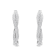 Sterling-Silver Diamond Hoop Earring 0.75ctw