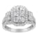 14K White Gold 2 1/4ctw Diamond Cocktail Cluster Ring (G-H Color, SI2-I1
Clarity) - Size 7