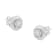 Sterling Silver .75ctw Mixed Diamond Love Knot Stud Earring (I-J Color,
I2-I3 Clarity)