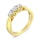 10K Yellow Gold Three-stone Diamond Ring (0.50ctw, J-K Color, I2-I3 Clarity)