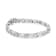 Sterling-Silver 1ct TDW Round and Baguette Diamond X-Link Tennis
Bracelet (I-J, I2-I3) - 7"