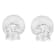 14K White Gold 1/2ctw Diamond Solitaire Stud Earrings