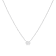 0.50ctw Oval Lab Grown Diamond Solitaire 14K White Gold Pendant with Chain