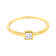 14K Yellow Gold Over Sterling Silver 1/20ctw Miracle Set Diamond Ring
(J-K Color, I1-I2 Clarity)