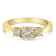 10K Yellow Gold Three Stone Diamond Band Ring (1.00 cttw, J-K Color,
I2-I3 Clarity)