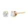 14K Yellow Gold 1/2 Cttw Round-Cut Diamond Solitaire Stud Earrings (O-P
Color, SI2-I1 Clarity)