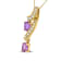 14K Yellow Gold 6x4mm Oval Pink Sapphire and 1/5ctw Round Diamond
Pendant w\chain