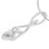 10K White Gold Espira 1/4ctw Round Cut Diamond Spiral Link Pendant With
Chain(H-I, I1-I2)