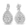 0.75ctw Round Cut Diamond 10K White Gold Earrings