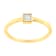 14K Yellow Gold Over Sterling Silver 1/20ctw Miracle Set Diamond Ring
(J-K Color, I1-I2 Clarity)