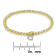 Yellow Gold-Plated Sterling Silver 2ct TDW Diamond Heart Charm Bracelet
(I-J, I3-Promo) - 7"