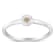 Sterling Silver 1/20 Carat Diamond Petite Promise Ring (J-K Color, I1-I2 Clarity)
